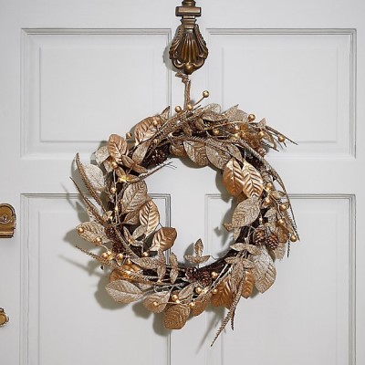 Christmas Wreath with gold finish