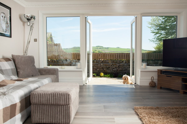Interior of Extension Featuring French Doors