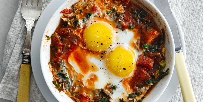 Kale and Chili Eggs Recipe